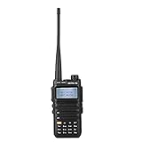 Retevis RA685 Walkie Talkie Dual Band, 1800 mAh Akku, 128 Kanäle, VOX Funkgerät, Großer LED-Anzeige, Tragbares 2-Wege-Funkgerät, Amateurfunk Handfunkgerät für Anfänger (Schwarz, 1 Stück)